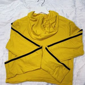 Yellow crop hoddie